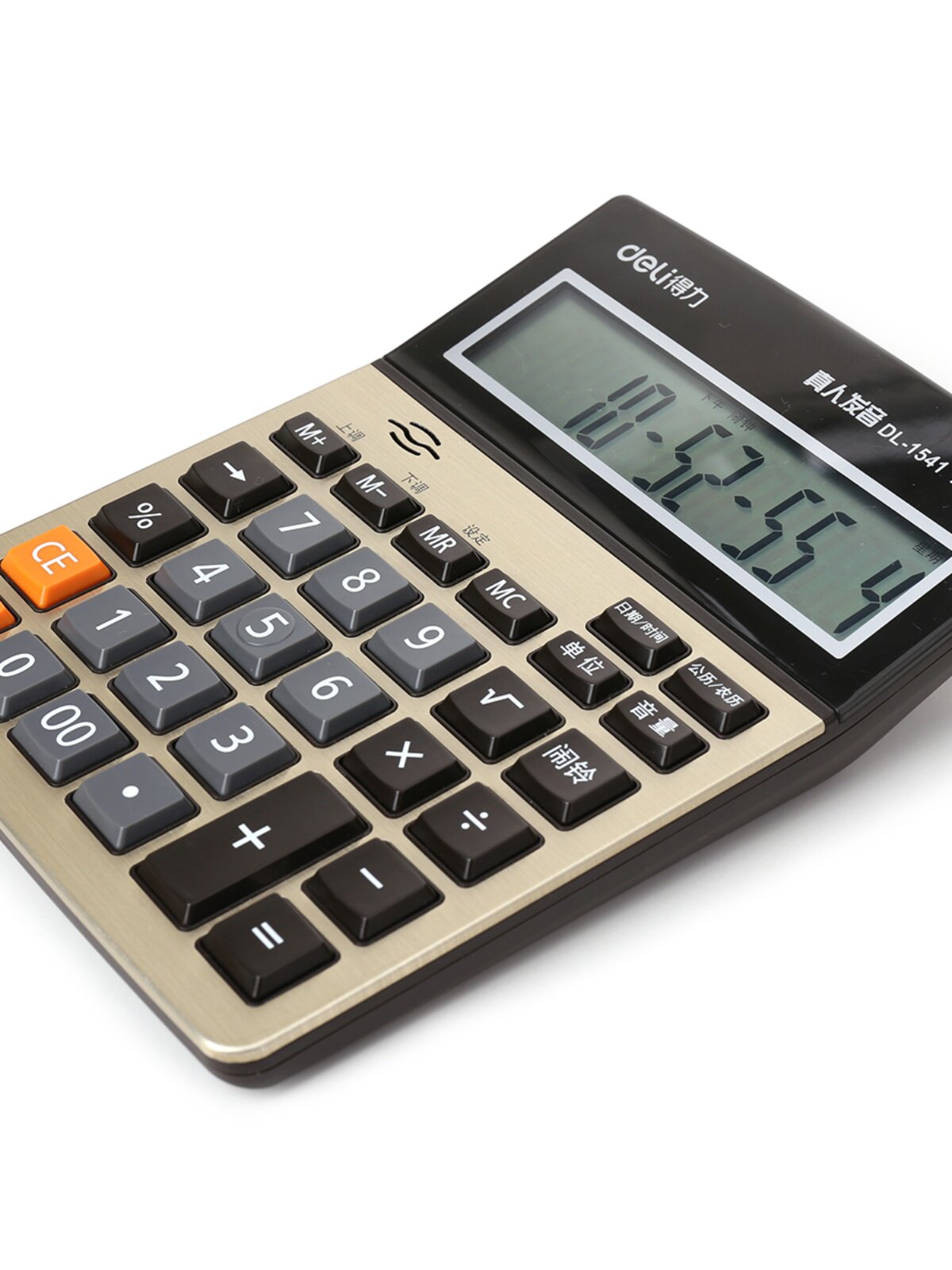 델리 1541A 음성 계산기 초대형 스크린 인간 발음 다기능 금융 사무실 컴퓨터 무료 배송