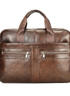 businessman2025新cow leather computer背包大容量 package