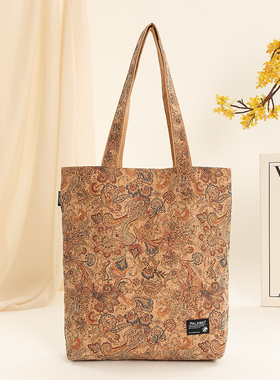 Korea设计师联名2025环保软木挎包fashion bag波西米亚单肩女包