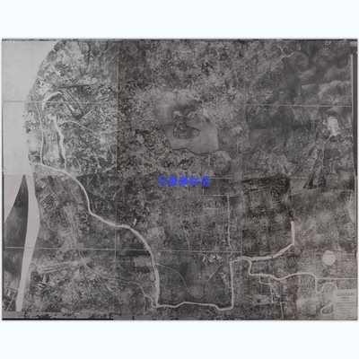 南京1929年城市老照片航拍地图JPG格式考古资料城市布局历史素材