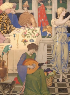 YC079【英国】Joseph Southall 绘画网传电子图库.