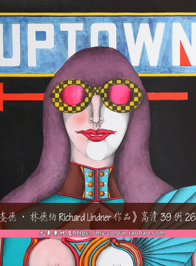 理查德林德纳Richard Lindner 抽象油画插画素材高清图片资料新品