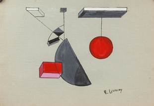 K148【俄罗斯】利西茨基 El Lissitzky 抽象绘画插图素材电子图库