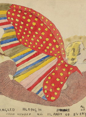A394【美国】亨利·达格（Henry Darger）民间绘画艺术素材图库
