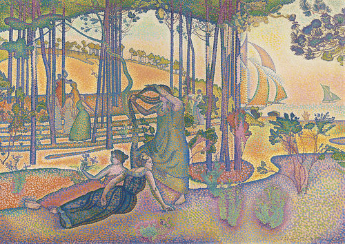 T130【法国】克洛斯（Henri-Edmond Cross）印象派绘画高清图库.