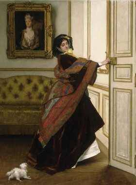 K459【比利时】阿弗雷德·史蒂文斯（Alfred Stevens）油画图库.