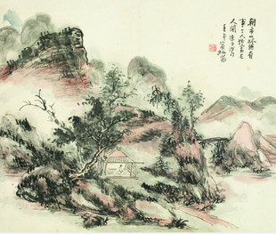 YC887【中国】黄宾虹书法绘画水彩水墨国画电子图片美术素材图库