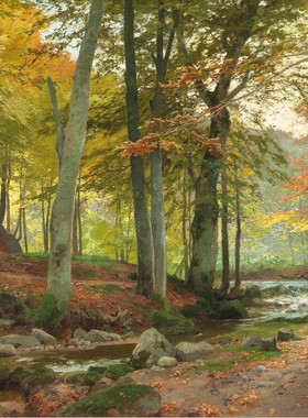 D226【德国】海因里希·伯默 （Heinrich Bohmer）风景油画图库