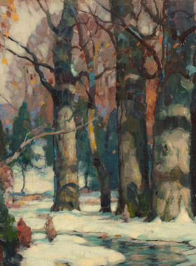 K823【美国】约翰·法比安·卡尔森John Fabian Carlson绘画图库