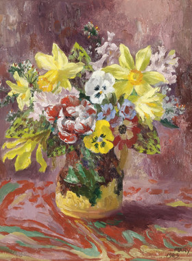 C112【英国】（Mary Nicol Armor）风景、静物、花卉油画电子图库