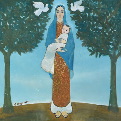 D105【越南】阮忠（Nguyen Trung）油画资源基地网传电子图库