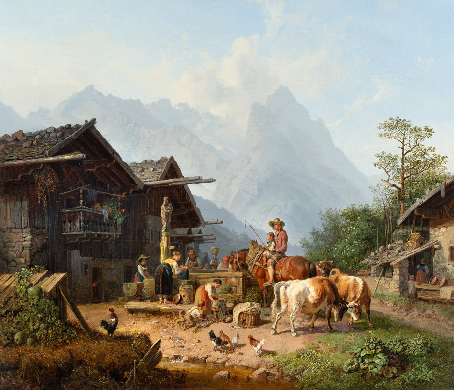 D252【德国】海因里希·伯克尔（Heinrich Burkel）油画电子图库 - 实物图