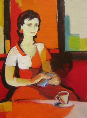 YC783【亚美尼亚】加姆萨尔（Kamsar (Kamo Sahakyan)）抽象绘画