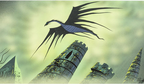 A334【美国】艾文·厄尔（Eyvind Earle）超现实魔幻题材绘画图库