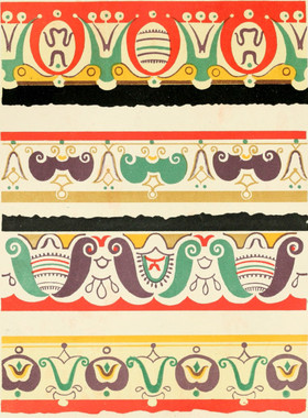 D009【德国】Emil Presuhn  庞贝古城装饰纹饰壁画图样电子图库