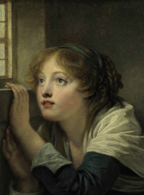 T087【法国】格勒兹(Jean-Baptiste Greuze)油画、素描、版画图库