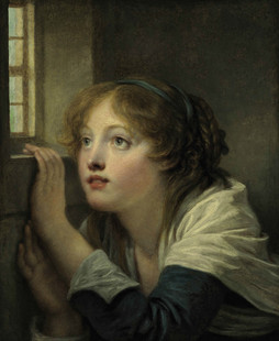 T087【法国】格勒兹(Jean-Baptiste Greuze)油画、素描、版画图库