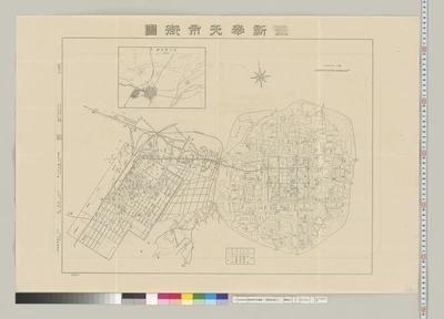 1926年《奉天市街图》沈阳高清电子版老地图素材JPG格式