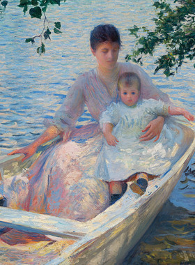 K157【美国】泰伯（Edmund Charles Tarbell）油画高清网传图库