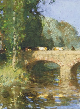 T135【法国】皮埃尔·尤金·芒特金Pierre-Eugene Montezin油画