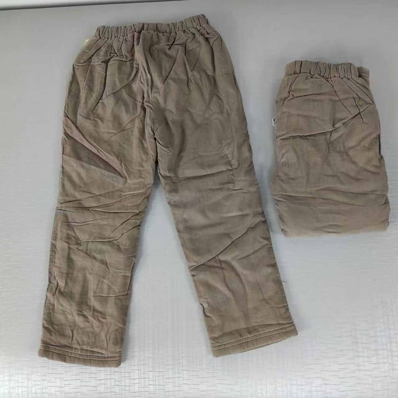儿童冬季加厚保暖棉裤灯芯绒直筒长裤男童女童加厚超软新款棉裤