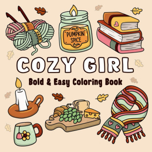 跨境热销款 GIRL 儿童涂色书亚马逊成人解压本COZY