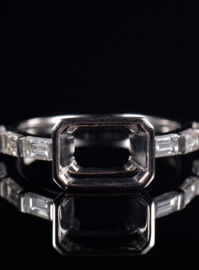 Fay Jewelry 个性定制钻石戒指空托（925银/10K/14K/18K/PT950）
