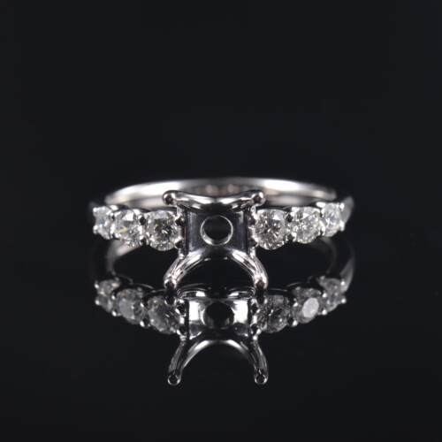 Fay Jewelry 18K金镶嵌轻奢定制女指环空托酷形7*7钻石戒环指托