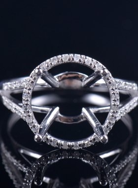 Fay Jewelry 个性定制钻石戒指空托（925银/10K/14K/18K/PT950）