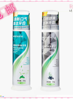屈臣氏绿茶/竹炭牙膏130g