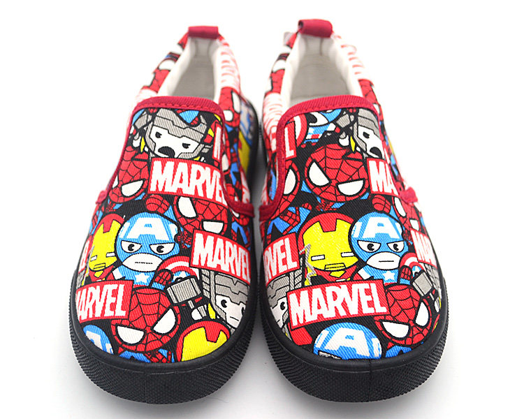 漫威marvel卡通儿童低帮帆布鞋男童鞋幼儿园室内鞋软底轻便透气