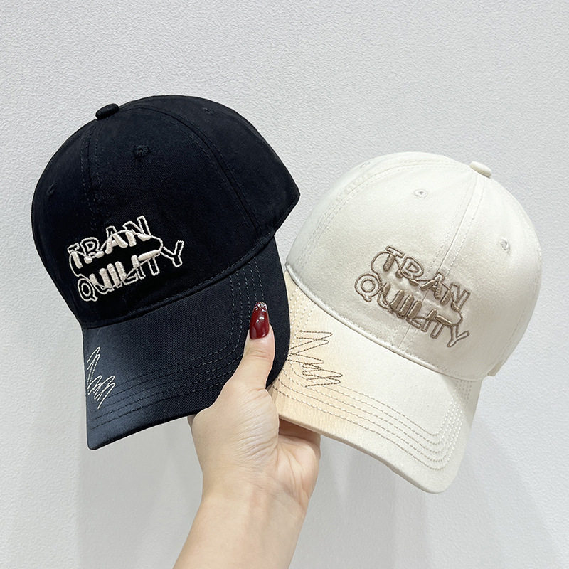 韩版渐变色刺绣棒球帽子女春秋新款休闲字母百搭情侣遮阳鸭舌帽男
