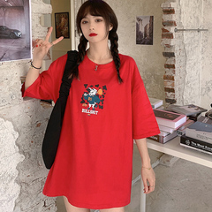 Korean new loose print short sleeve T-shirt
