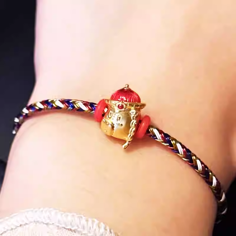 周大福黄金生肖马转运珠串珠