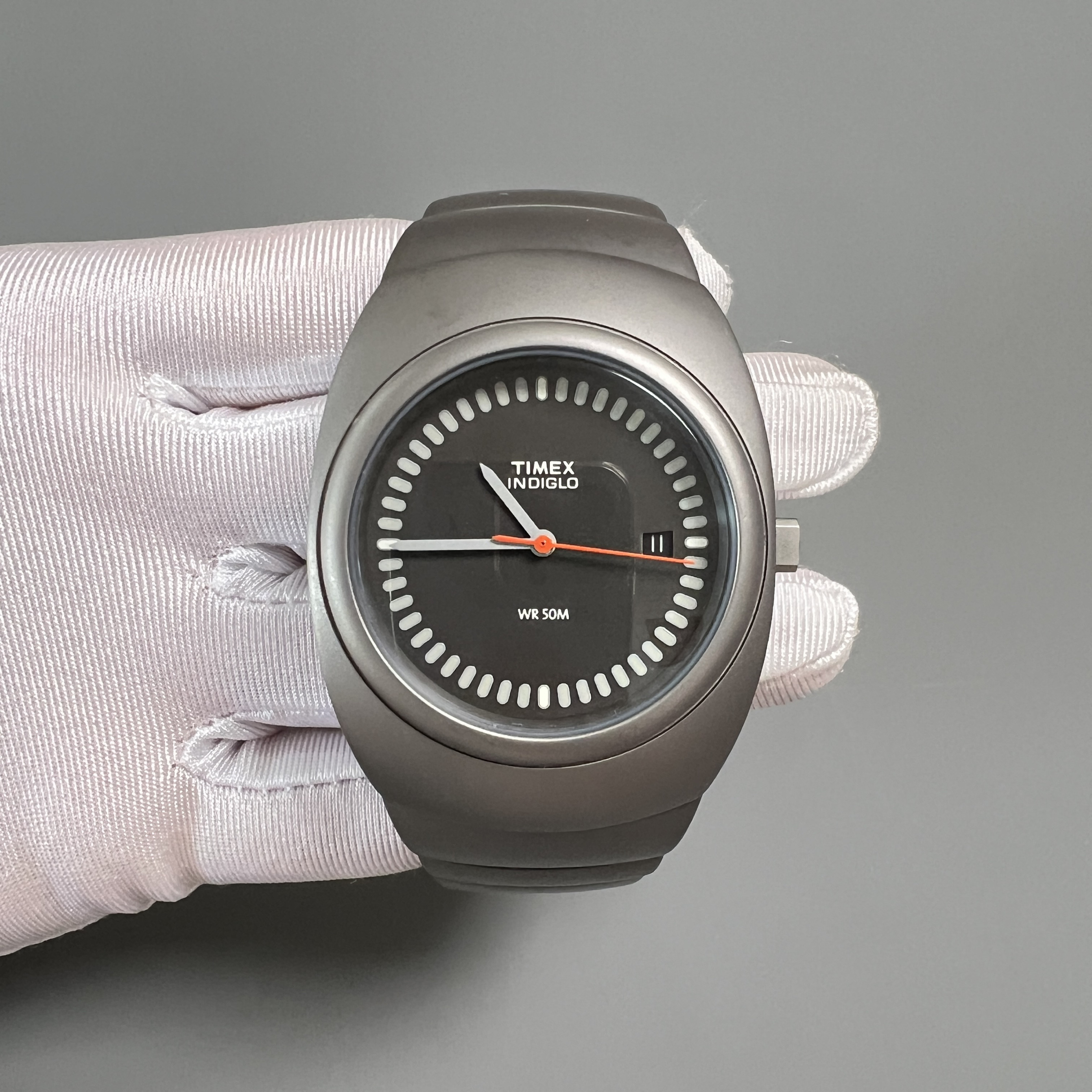 正品美国进口品牌石英男表中古复古运动个性炫酷黑色夜光精钢手表