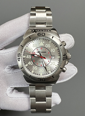 正品瑞士Sector世腾男士手表时尚数字白盘复古精钢商务运动夜光潮