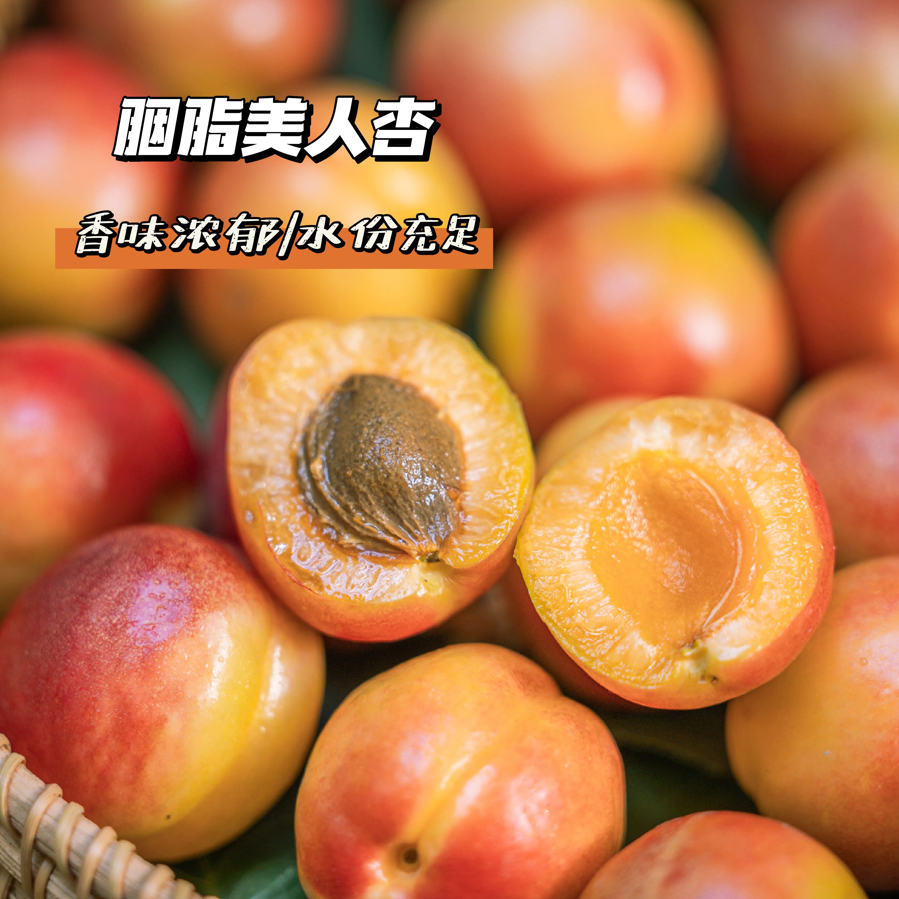 张小猪｜胭脂美人杏新鲜采摘现摘先发当季水果杏子新疆红杏