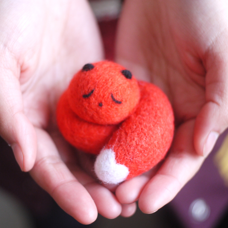 火狐狸凤九羊毛毡制作简单材料包