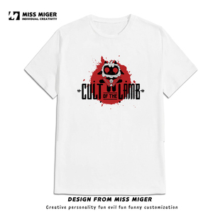 咩咩启示录周边steam游戏同款短袖T恤衫男女潮纯棉可来图定制T恤
