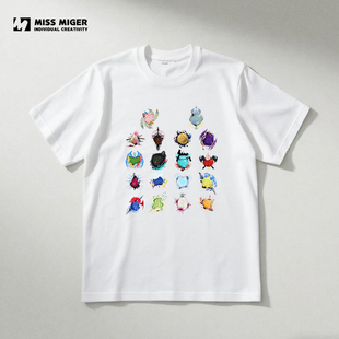 ff14 最终幻想原创同人周边职业徽章T恤男女纯棉短袖游戏动漫定制