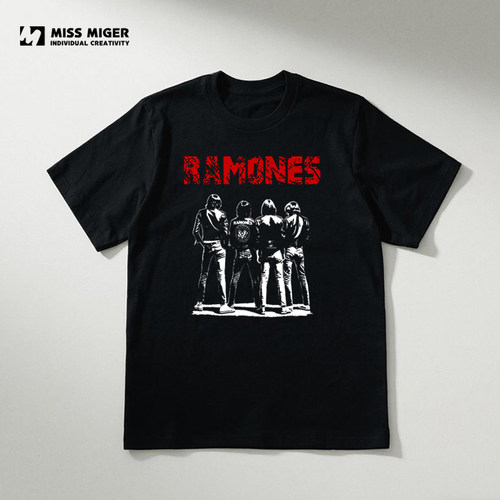 Ramones雷蒙斯乐队美国传奇朋克乐队摇滚短袖T恤T Shirt可来图定T