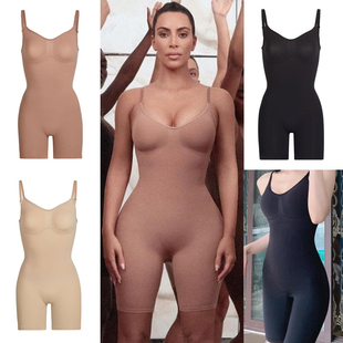 skims平替塑身衣金卡戴珊同款连身衣产后显瘦收腰提臀束腰型收腹