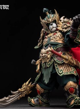 Memory toys吴青龙熊猫人铁骑将军绿色款魔兽限定版可动手办全新