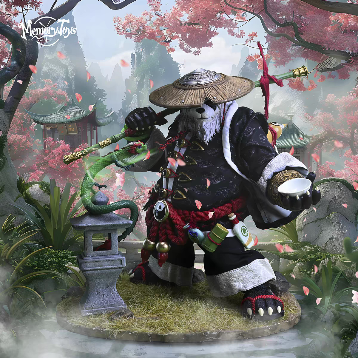 Memory toys熊猫人云游者吴青烈魔兽世界可动手办模型全新现货