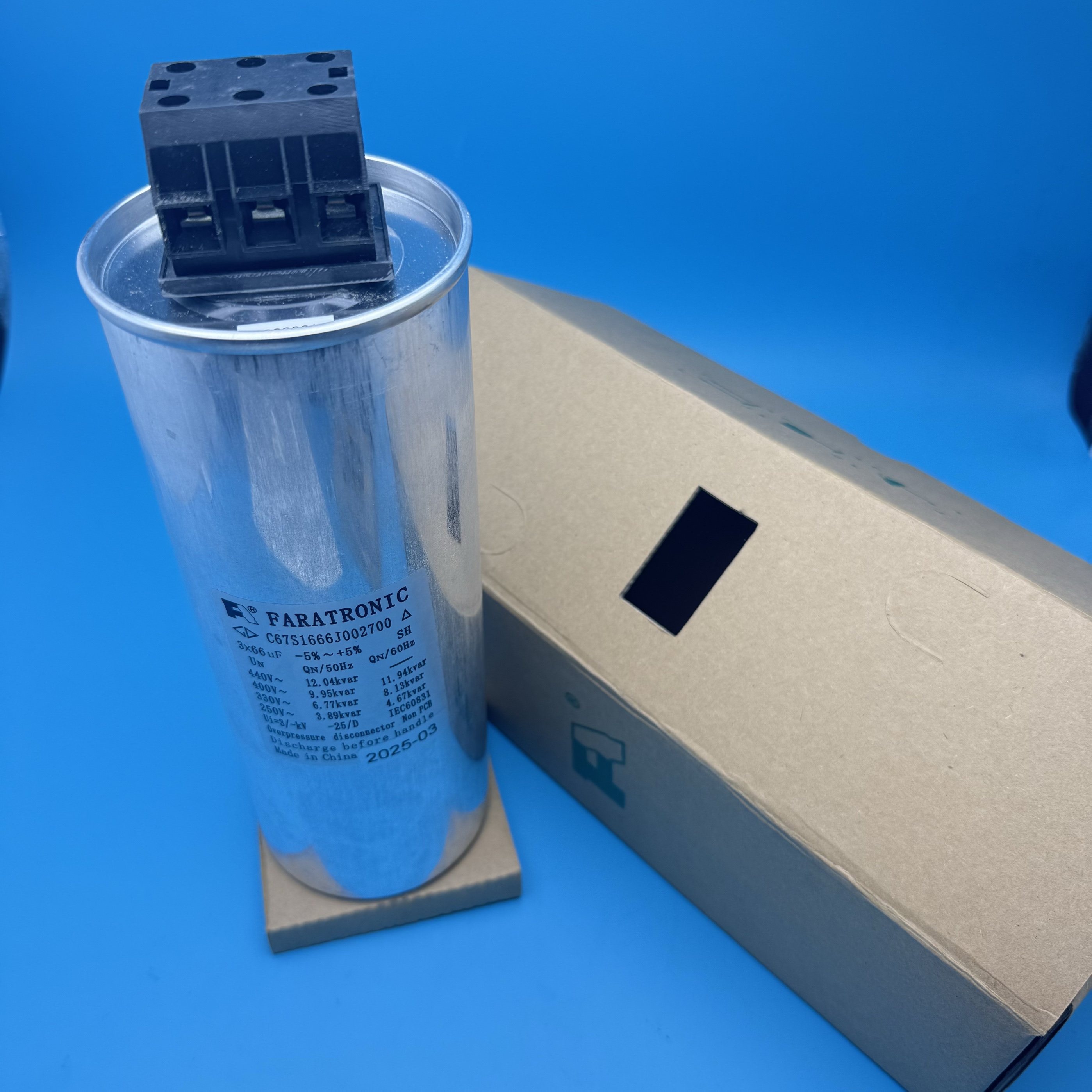 全新法拉C67S1666J002700 C67 3X66UF440VAC高压三相交流滤波电容
