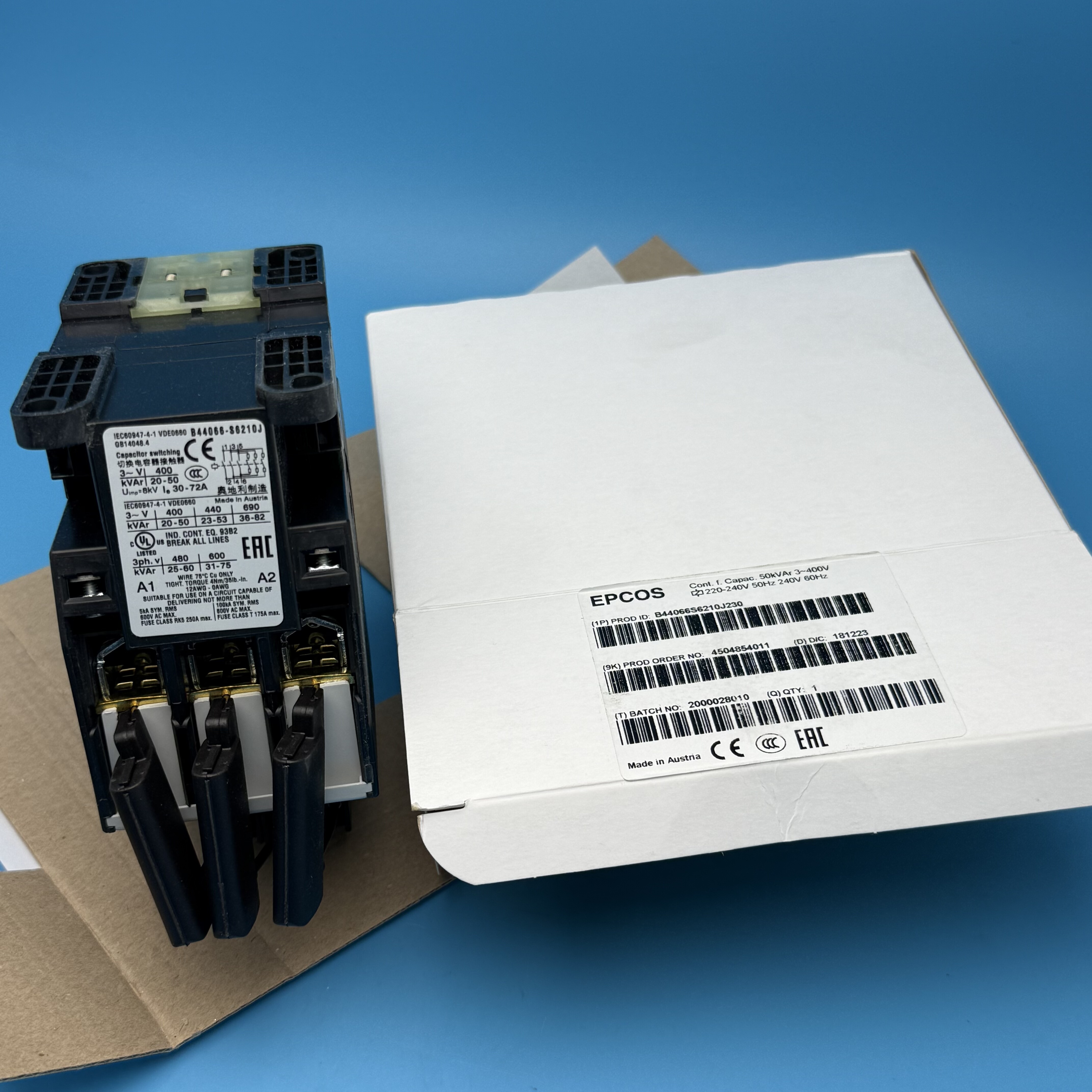 EPCOS全新接触器优势供应