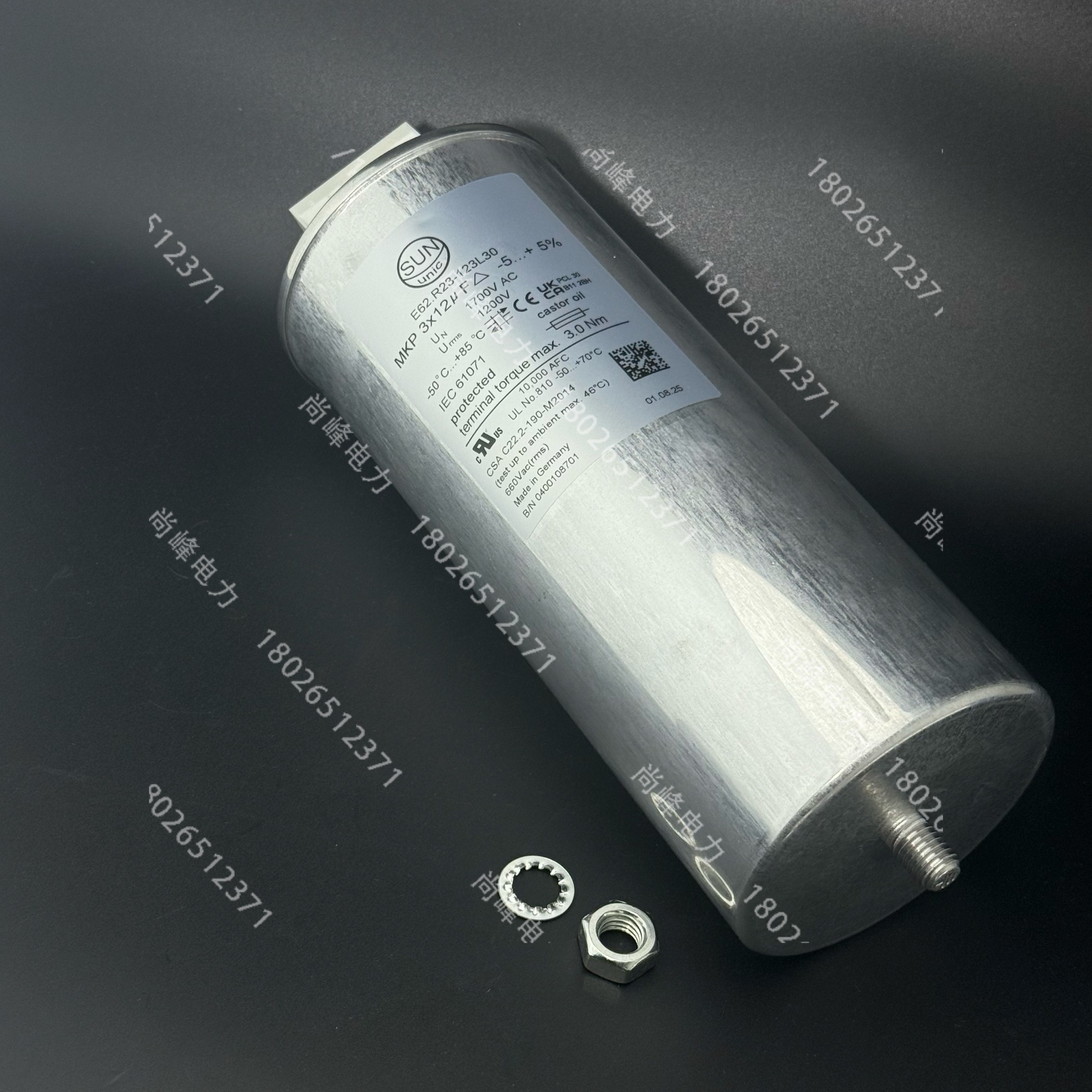 E62.R23-123L30 1700vac 3x12uf 薄膜电容器 现货 替electronicon