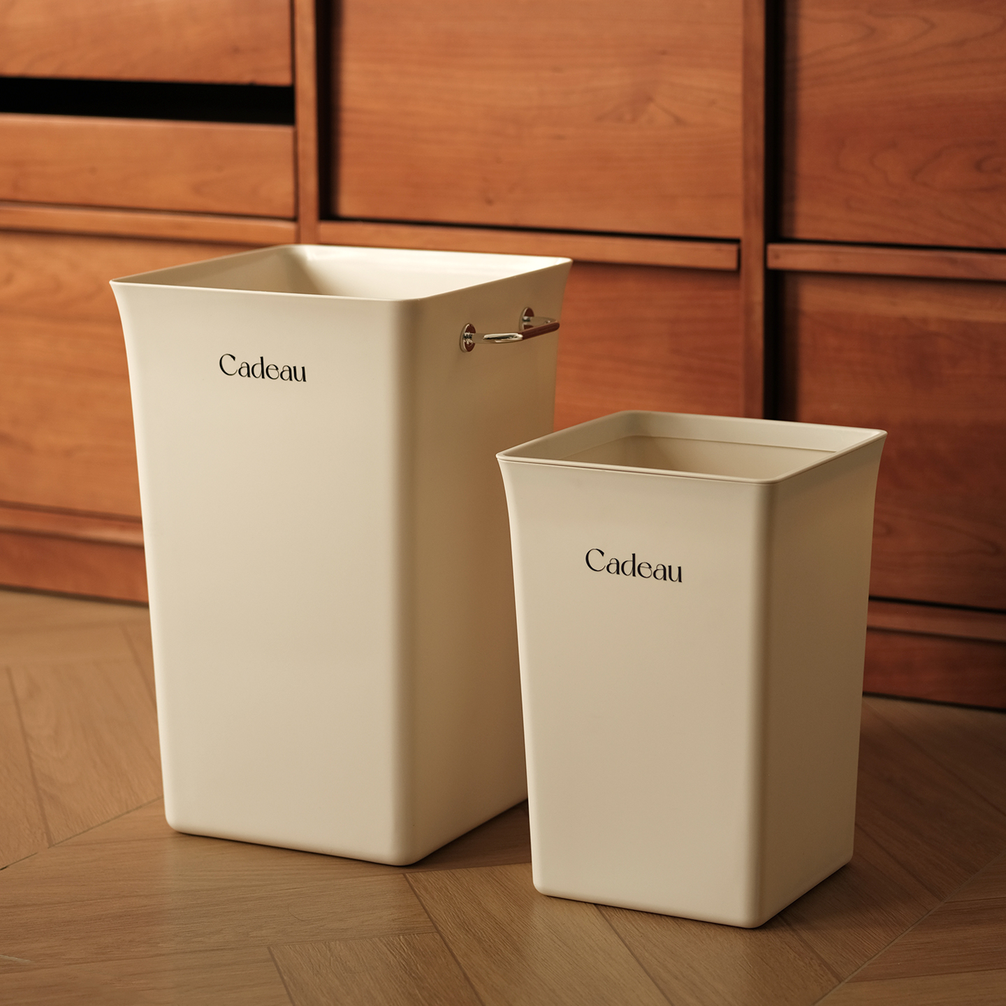 家用客厅厨房大开口垃圾桶厕所卫生间简约手提方形大号大容量纸篓