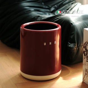 2025新款垃圾桶家用客厅卧室厨房大号双层卫生间纸篓高颜值奶油风