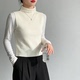 修身 极简风高领针织背心女2026春季 无袖 显瘦叠穿外搭气质简约上衣